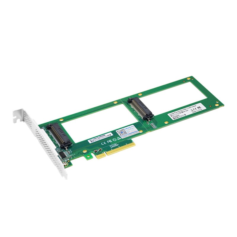 LRNV94N8 PCIe x8 to 2-Port U.2 SSD NVMe Card