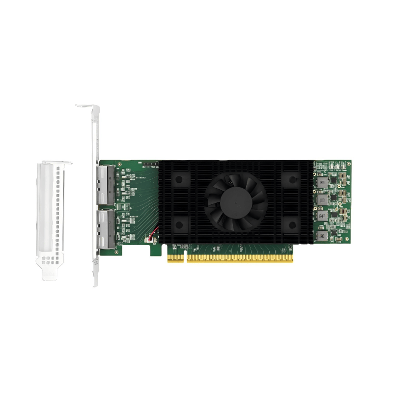 LRSV9560-2E PCIe5.0 x16 Dual-port MCIO 8i Retimer Adapter