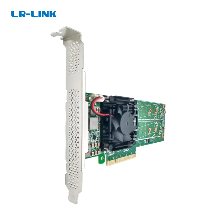 LRNV9547LP-4I (2280) PCI Express X 8 to Quad Ports 4 X M.2 NVMe SSD Switch Adapter
