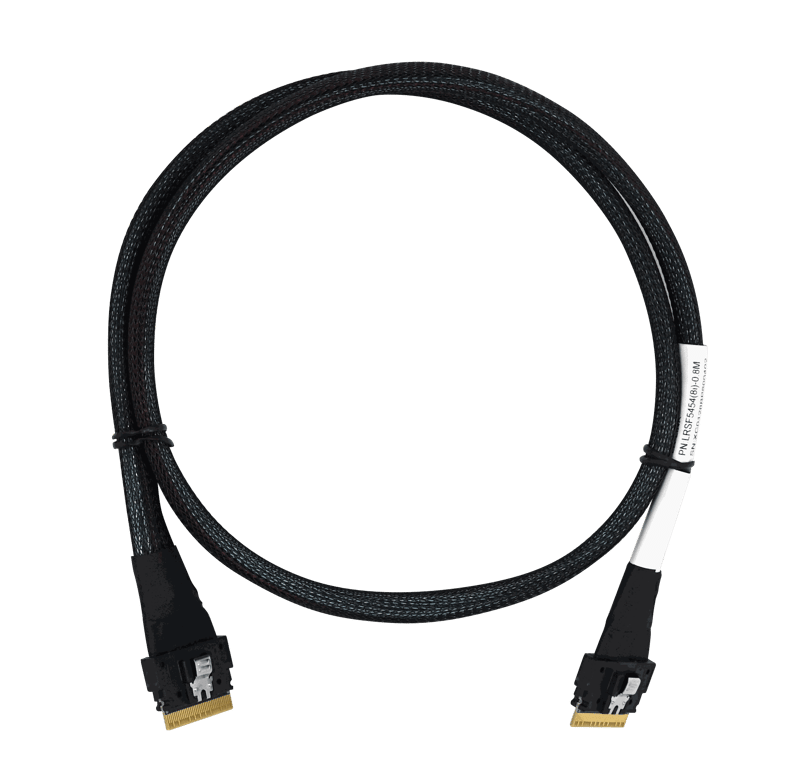 LRSF5454(8i)-0.8M PCle 4.0 SFF-8654 8i to SFF-8654 8i Cable