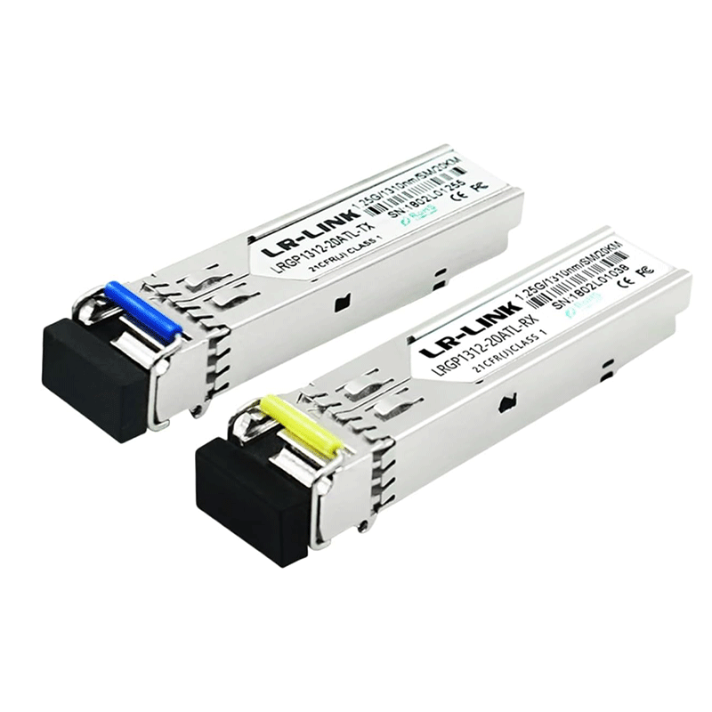 LRGP1312-20ATLD-TX-RX One Pair of Gigabit unidirectional Ethernet SFP transceiver modules Fiber 1310 nm 20KM