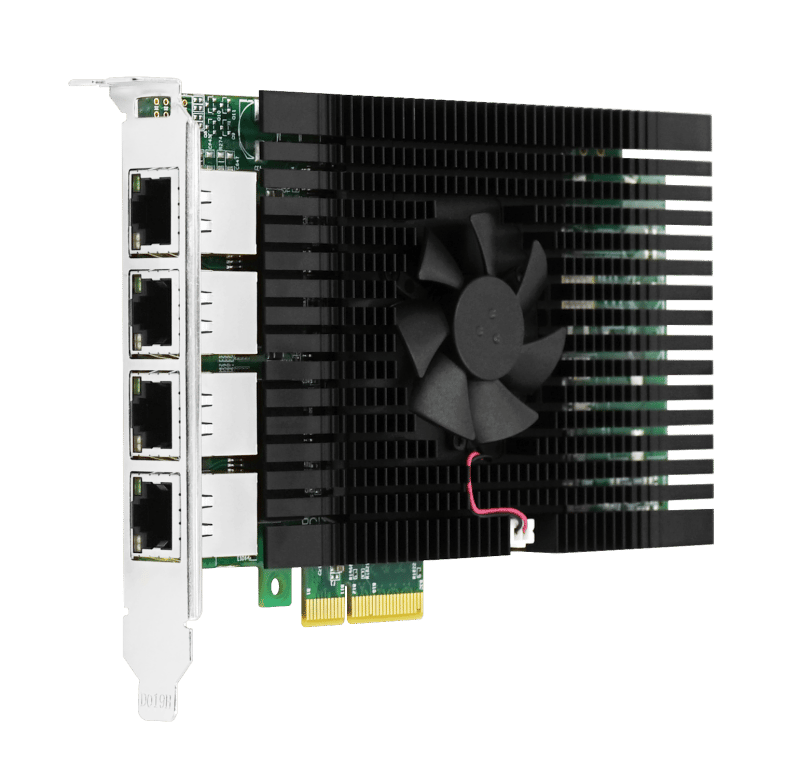 LRES2344PT Quad-port 5G Ethernet network adapter for industrial vision inspection equipment, based on Marvell AQC114