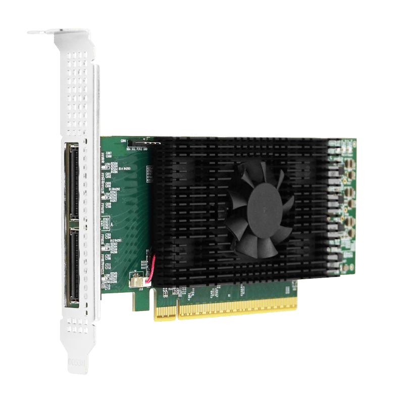 LRSV9570-2E PCIe5.0 x16 Dual-port MCIO 8i Retimer Adapter