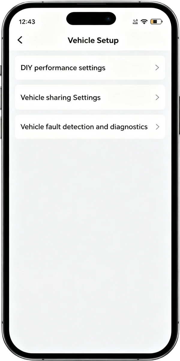 Vehicle Setup