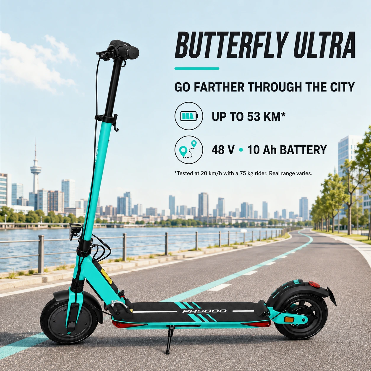 PHSCOO Butterfly Ultra in Turquoise Blue