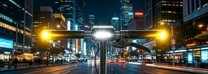 Butterfly Ultra handlebar turn signals viewed from the front