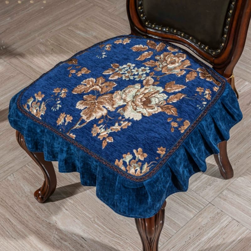 Chenille fabric high-grade European non-slip European American dining chair cushion, four-season universal chair cushion, chair cover