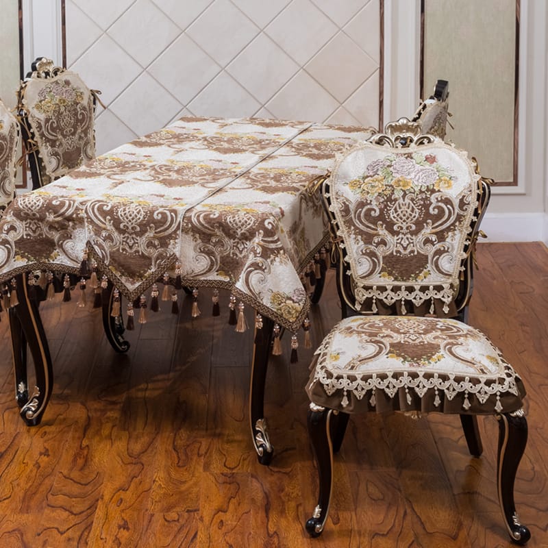 High-grade non-slip European-style American dining chair cushion, four-season universal chair cushion, chair cover, tablecloth, table runner