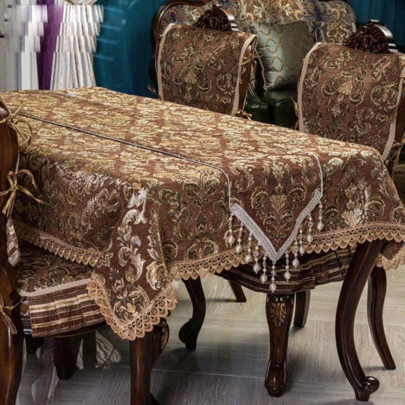 High-end European tablecloth, American living room coffee table cloth, tablerunner, round tablecloth, size can be customized