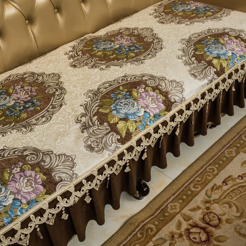 Chenille fabric high-grade European-American leather sofa, non-slip sofa cushion, all-season universal fabric sofa cover sofa cushion, sofa armrest towel, pillowcase can be customized