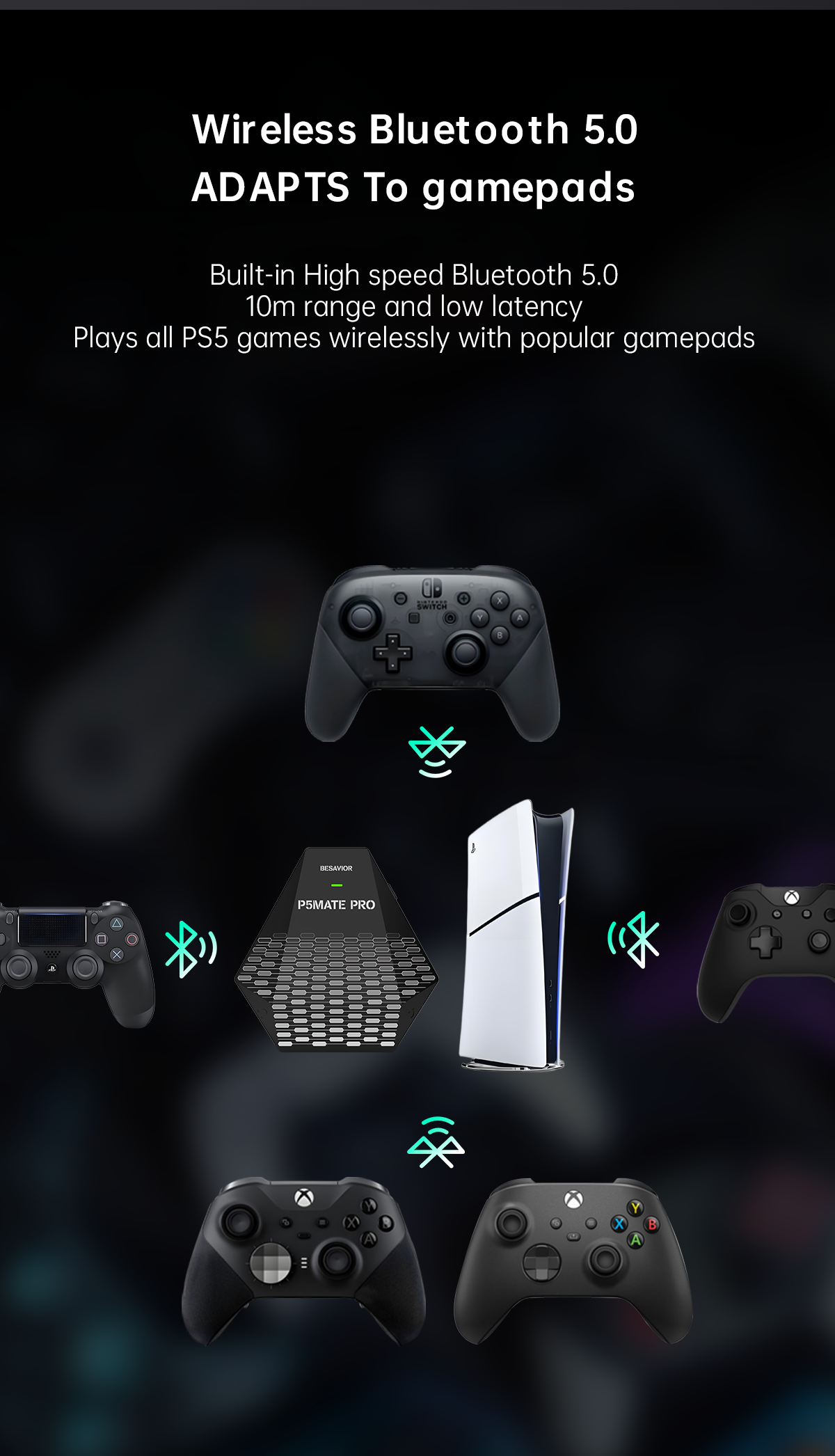 Besavior P5Mate Pro 1000Hz PS5 any controller - Περιφερειακά