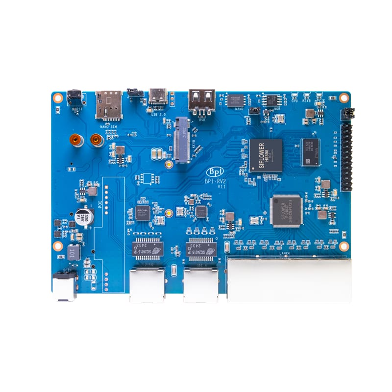 Banana Pi BPI-RV2 Risc-V gateway board Siflower SF21H8898