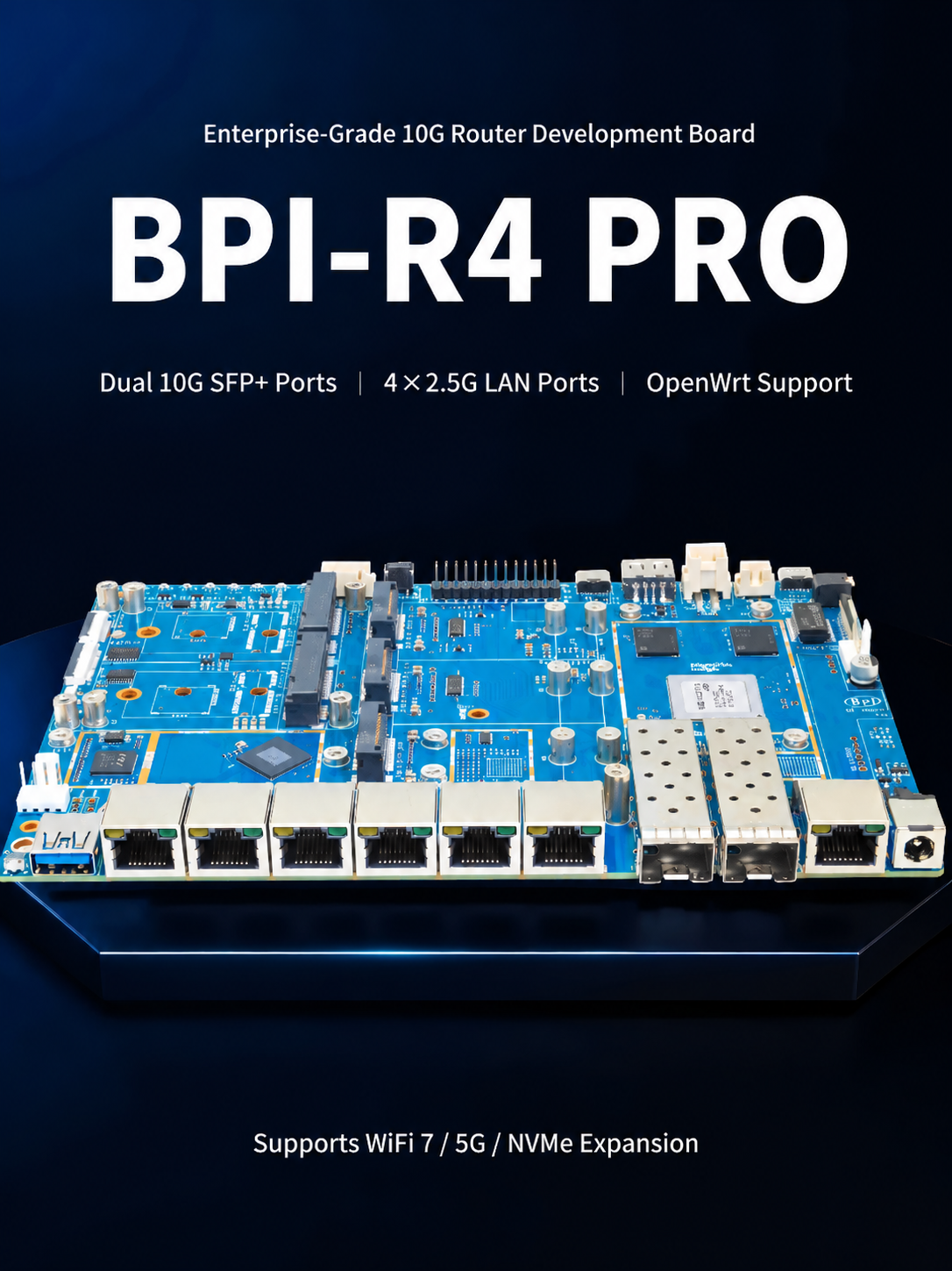 Banana Pi BPI-R4Pro Router board MediaTek MT7988A