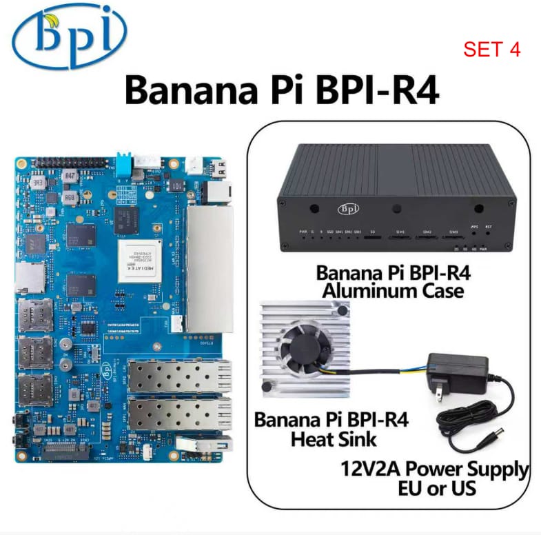 Banana Pi BPI-R4 Package Combination