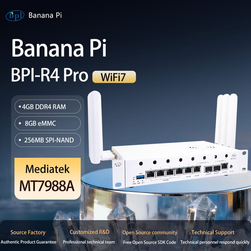BPI-R4 Pro WiFi7 Router Complete Assembly Package