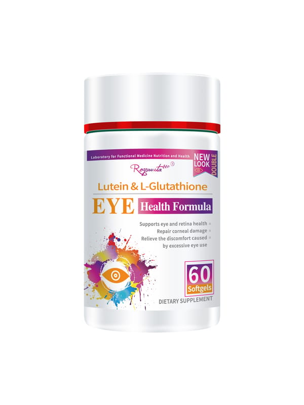 Premium Lutein 20 mg with Zeaxanthin, Added Astaxanthin, Maximum Absorption, Active Form L-Glutathione Dietary Supplement to Support Eye Health, 60 Capsules,