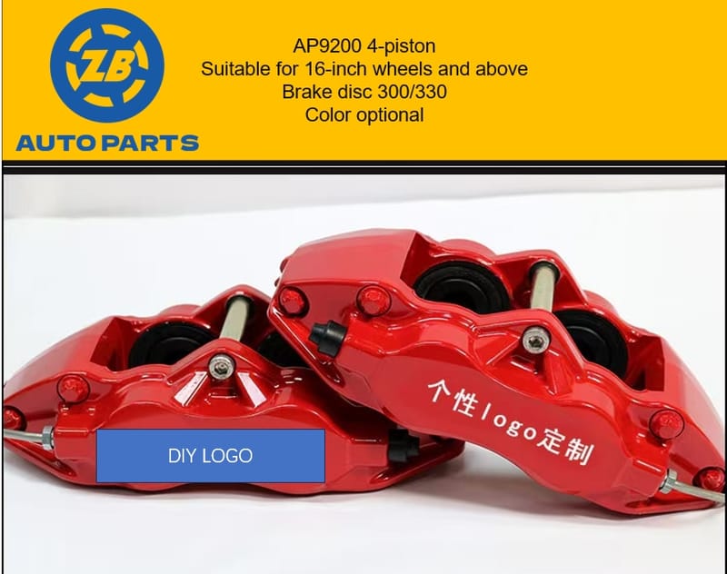 Big Brake Kit 9200 4 Pot Caliper 330*28MM Disc for 17 18 inch wheel 