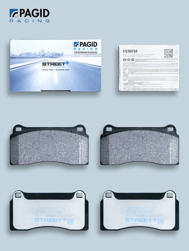 PAGID STREET+ compatible with Brembo GT4, Brembo M4, Audi R8, Lamborghini, Mito MT4 4piston  brake pads