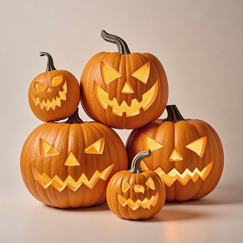 Ghostly Pumpkin Head