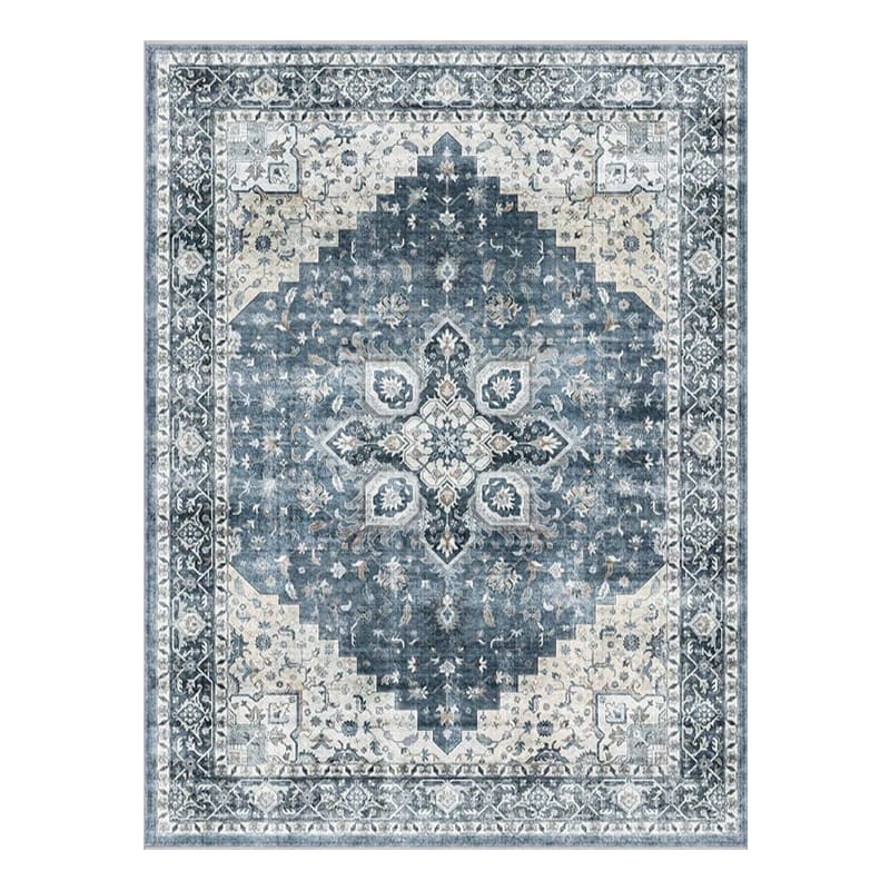 Blue Distressed Persian Rug