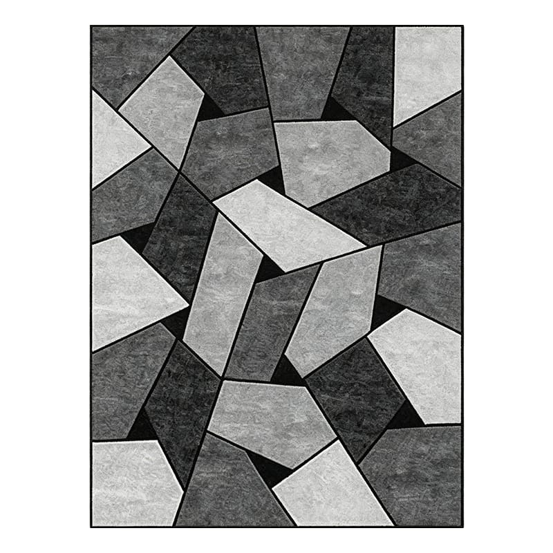 Modern Geometric Patchwork Area Rug