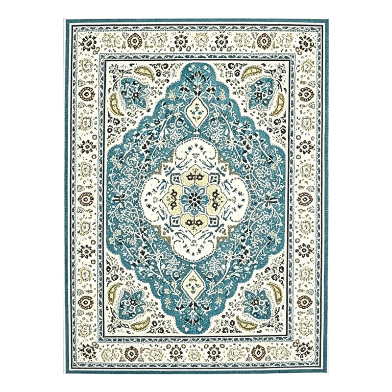 Retro Velvet Oriental Area Rug