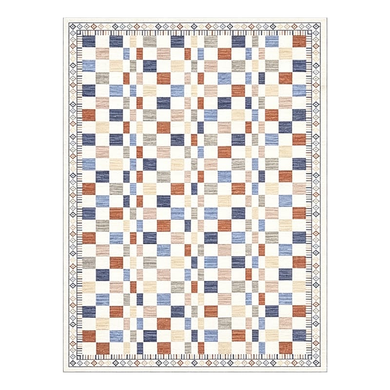 Modern Abstract Checkerboard Rug