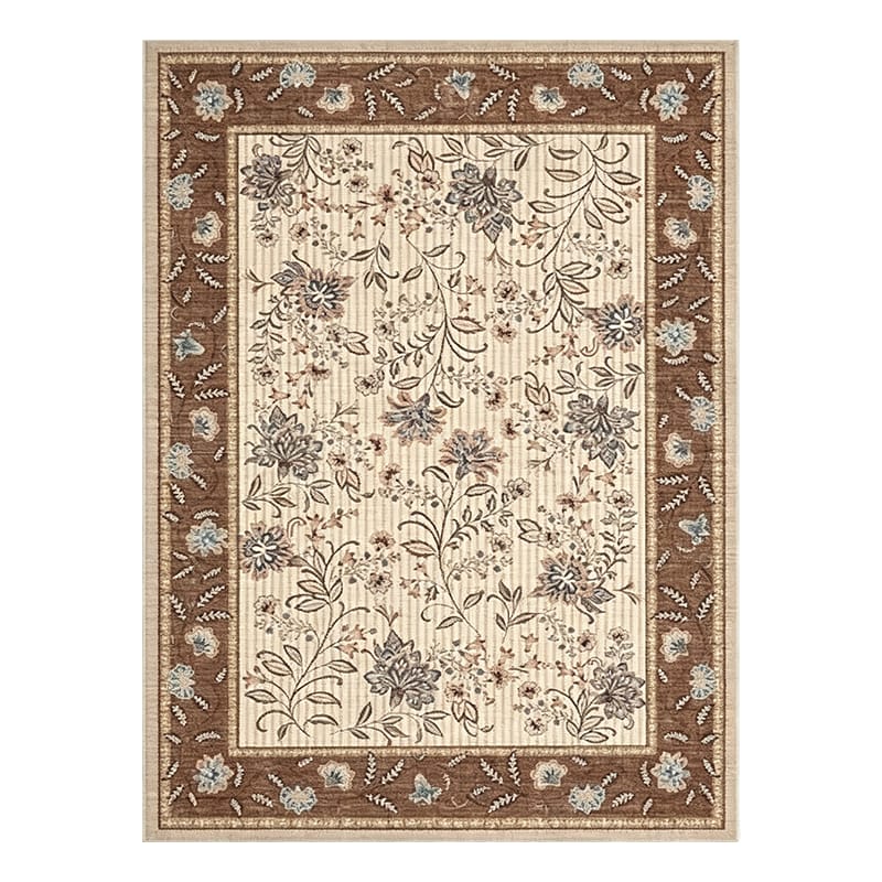 Vintage Botanical Washable Rug