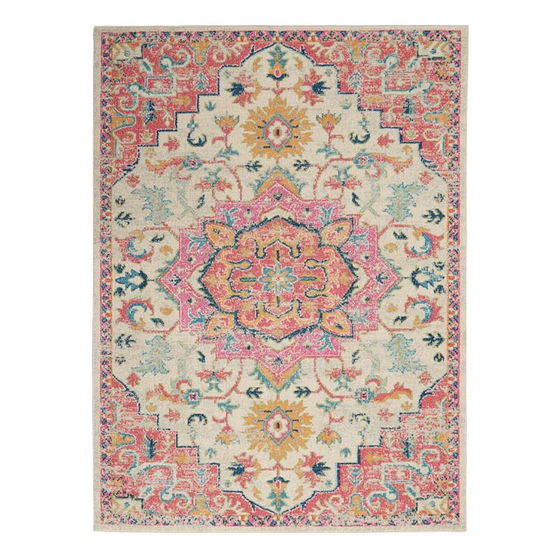 Vibrant Boho Medallion Area Rug