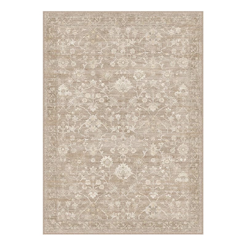 Sand Floral Vintage Rug