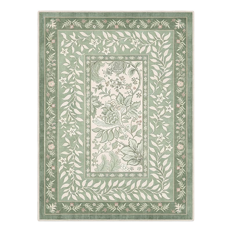 Sage Bloom Medallion Rug