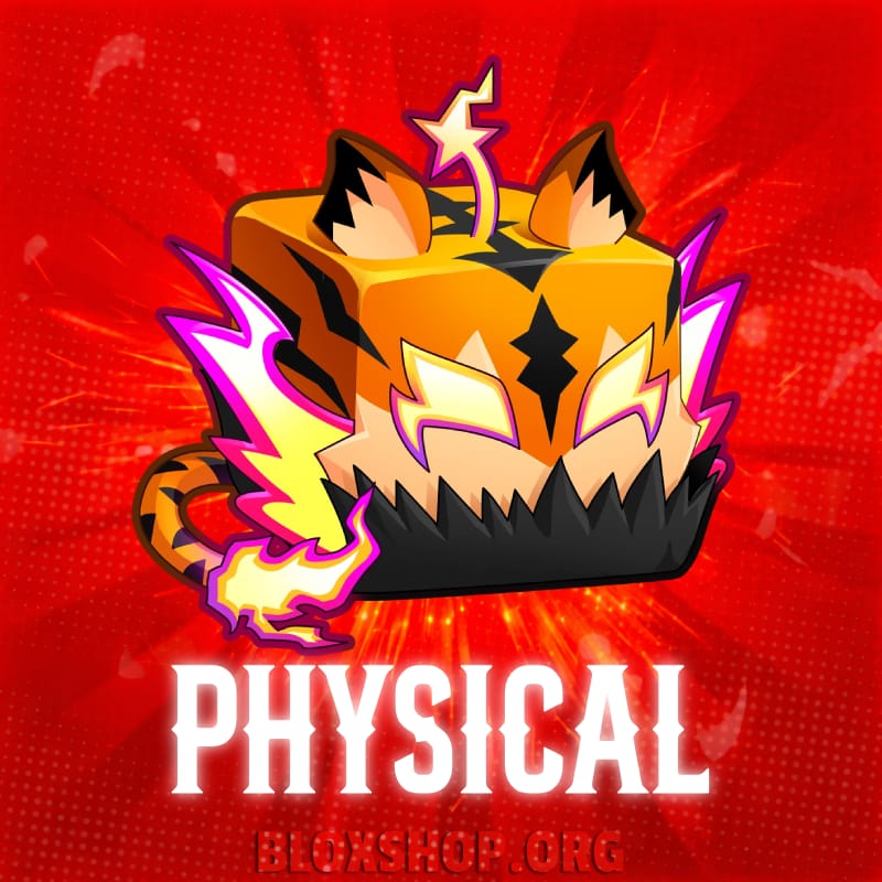 1 Physical Tiger; Version: Physical / non-permanent