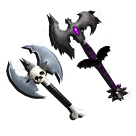 1 bundle: 1 BattleAxe (knife); 1 BattleAxe II (knife)