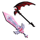 1 bundle: 1 Heartblade (knife); 1 Batwing (knife)