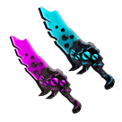 1 bundle: 1 Blue Seer (knife); 1 Purple Seer (knife)