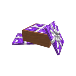 1 Box of Purple Wrapping Paper (collectible); Variant: Standard