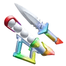 1 bundle: 1 Chroma Snowcannon (gun); 1 Chroma Snow Dagger (knife)