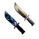 1 bundle: 1 JD (knife); 1 Corrupt (knife)