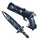 1 bundle: 1 Darkshot (gun); 1 Darksword (knife)