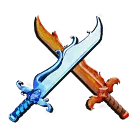 1 bundle: 1 Tides (knife); 1 Flames (knife)