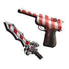 1 bundle: 1 Lugercane (gun); 1 Eternalcane (knife)