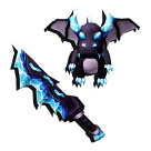 1 bundle: 1 Icey (pet); 1 Frostbite (knife)