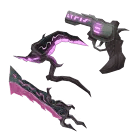 1 bundle: 1 Elderwood Revolver (gun); 1 Elderwood Blade (knife); 1 Elderwood Scythe (knife)