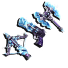 1 bundle: 1 Iceblaster (gun); 1 Icepiercer (gun); 1 Icebreaker (knife)