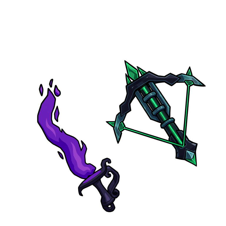 1 bundle: 1 Harvester (gun); 1 Candleflame (knife)