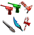1 bundle &mdash; 3 guns + 3 knives