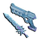 1 bundle: 1 Icebeam (gun); 1 Iceflake (knife)