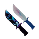 1 bundle: 1 JD (knife); 1 Cotton Candy (knife)
