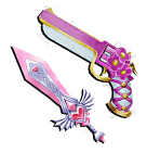 1 bundle: 1 Blossom (gun); 1 Heartblade (knife)
