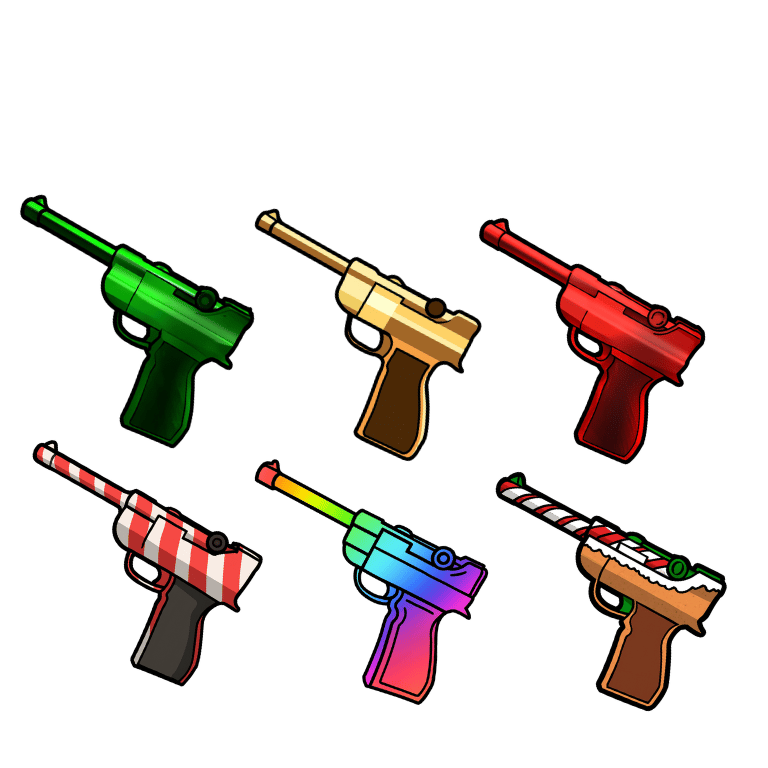 1 bundle &mdash; 6 guns (includes Ginger Luger)